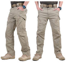 City Military Casual Cargo Pants Elastic Outdoor Army Trousers Men Slim Many Pockets Waterproof Wear Resistant Tactical Pants 2024 - buy cheap