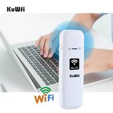 KuWFi 4G LTE USB модем сеть 3G/4G USB ключ универсальный разблокированный 4G SIM Wifi адаптер 2024 - купить недорого