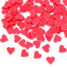 10g/Lot Red Heart Shaped Slices Sprinkles For Slime Supplies Toy Polymer Clay Charms Accessories Addition For Fluffy Clear Slime 2024 - buy cheap