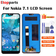 Pantalla LCD táctil para Nokia 7,1, montaje de digitalizador, reparación de repuesto, envío gratis 2024 - compra barato
