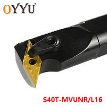 OYYU 40mm MVUNR MVUNL Carbide Inserts for Holder S40T-MVUNR16 S40T-MVUNL16 Lathe Cutter CNC Shank Turning Tool Holder Boring Bar 2024 - buy cheap