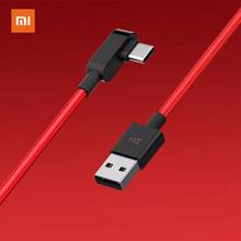 Xiaomi zmi USB-C jogo cotovelo trançado cabo de dados 1.5m 3a alta corrente resistente ao desgaste fio trançado USB-C cabo de dados de carregamento rápido 2024 - compre barato