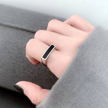 Bohemian Vintage Big Black Circle Ring For Women Female Lady Antique Knuckle Cocktail Rings Boho Jewelry Anillos 2024 - buy cheap