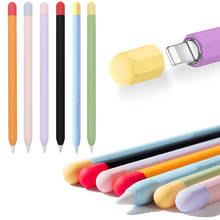 Funda protectora de silicona suave para Apple Pencil de primera generación, carcasa antideslizante para bolígrafo, Color caramelo 2024 - compra barato