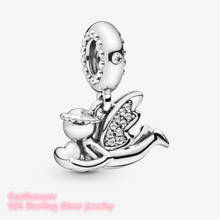 Winter 100% 925 Sterling Silver Angel of Love Dangle Charm beads Fits Original Pandora bracelets Jewelry Making 2024 - buy cheap