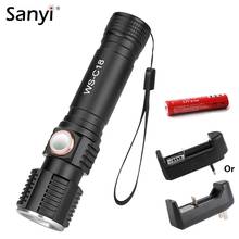 Portable Mini 3800LM T6 LED Flashlight Zoomable Focus 18650 Torch Waterproof Bicycle Lamp Night Fishing Light Camping Lantern 2024 - buy cheap