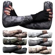NEW Fashion 1 Pair Outdoor Sports Camouflage Anti-UV Elastic Cooling Compression Lycra Arm Sleeves For Man Woman Arm Protector 2024 - buy cheap