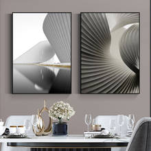 Pintura abstrata em tela, preta e branca, minimalista, luz, cartazes e impressões, imagens de parede para decoração de sala de estar 2024 - compre barato