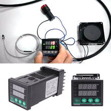 Controlador de temperatura Digital PID, REX-C100, 0 a 400 grados Celsius, entrada tipo K, salida SSR 2024 - compra barato