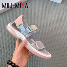 MILI-MIYA Casual Women Sandals Classic Design Flat With Cover Heels Buckle Strap Round Toe Summer Shoes Plus Size 34-42 2024 - buy cheap