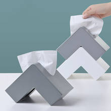 90 Degree Right Angle Nordic Tissue Box Corner Removable Tissue Desk Car Decoration Paper Toilet Towel Holder Bathroom Organizer 2024 - купить недорого