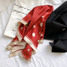 70*70cm Korean Style Small Scarf All-match New Style Dotted Print Small Neckerchief Scarf 2024 - buy cheap