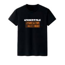Camiseta de algodón puro Unisex, prenda de vestir, con diseño de Anime Undertale, Frisk, Toriel, Sans Papyrus, transpirable 2024 - compra barato