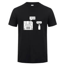 Camiseta de algodón para hombres, camisa de manga corta con disco flexible, USB, I am Your Father, informal, ropa de calle, nueva 2024 - compra barato