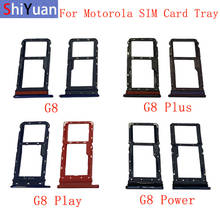 Лоток для карты памяти Micro SD и SIM-карты, запасные части для держателя слота для SIM-карты Motorola Moto G8 G8Plus G8Play G8Power 2024 - купить недорого