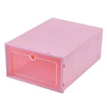 4 Colors Shoes Boxes Thickened Transparent Drawer Case Plastic Shoe Boxes Dustproof Shoes Organizer Box Combination for Home 2024 - buy cheap