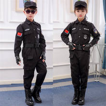 Disfraz de policía especial de tráfico para niños y bebés, traje de actuación para fiesta de carnaval, disfraz de chica, disfraz del ejército 2024 - compra barato