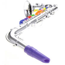 K050030 саксофон музыкальный инструмент реквизит детский музыкальный игровой инструмент детский имитации для детский подарок золото/серебро Цвета 2024 - купить недорого