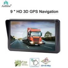 Anfilite 9 inch Automobile GPS Navigation Bluetooth AVIN 256MB 8GB wince os Navitel Europe Map Sat Nav Truck Navigator 2024 - buy cheap
