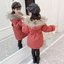 Children's Fashion Coat New Girl Winter Cotton-Padded Jacket Kids Outerwear Baby's Warm Jacket Children Clothing Toddler Parka 2024 - buy cheap