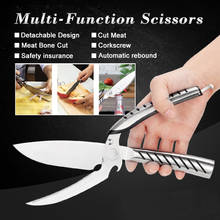 XITUO Razor Sharp Kitchen Food Scissors Stainless Steel Poultry Vegetable Chicken Bone Scissors Kitchen Shears Chef Cooking Tool 2024 - buy cheap