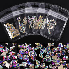 Mixed 3D Rhinestones Nail Art Decorations Crystal Gems Jewelry Gold AB Shiny Stones Charm Glass DIY Design  Accessories 2024 - buy cheap