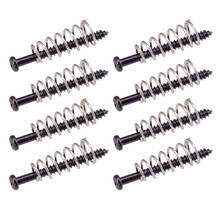 8pcs Metal Electric Guitar Bass Neck Joint Plate Mounting Screws Pickups Adjust Height Screws with Springs 2.5*26mm for Guitar 2024 - buy cheap