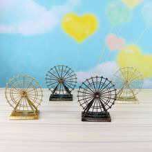 New Nordic Minimalist Ferris Wheel Model Metal Wrought Iron Ornaments Desktop Home Decorations Creative Crafts Birthday Gifts 2024 - buy cheap