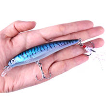 HENGJIA 1pc Hot Sale  Minnow Fishing Lure 11cm 13.5g Laser Hard Bait Artificial 3D Eyes Fishing Wobblers Crankbait Minnows 2024 - buy cheap
