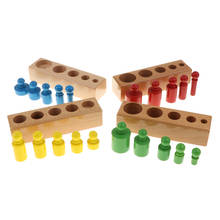 Wooden Montessori Toys Kids Educational Toys Cylinder Object Blocks for Toddlers 2024 - buy cheap