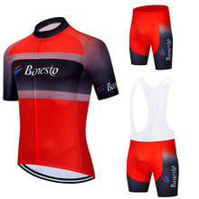 Banesto-Ropa de ciclismo para hombre, Conjunto de Jersey de manga corta, uniforme de equipo de ciclismo de montaña, verano 2020 2024 - compra barato