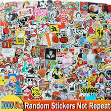 Mixed 1000 PCS Funny Cartoon Random Stickers Kids DIY Toys for Home Decor Luggage Car Bike Motorcycle Laptop Graffiti Sticker 2024 - buy cheap