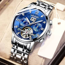 WISHDOIT 2020 New Men's Casual Automatic Mechanical Watch Waterproof Luminous Date Watch Top Brand Men's Mechanical Watch 2024 - buy cheap