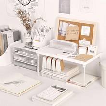 1Pc Desktop Collapsible Storage Rack Stationery Sundries Rack Desktop Shelf Desk Storage Rack Home Organizer 2024 - buy cheap