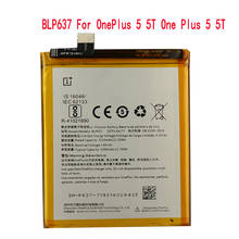 NEW Original Replacement Phone Battery For OnePlus 5 5T One Plus 5 5T Genuine Phone Battery BLP637 3300mAh 2024 - buy cheap