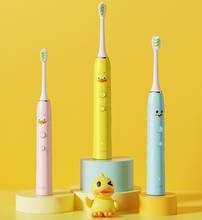 Lmn sonic-escova de dentes elétrica para crianças, automática, usb, recarregável, à prova d'água (n1) 2024 - compre barato