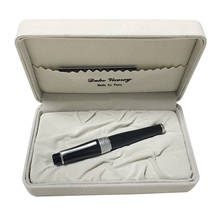 Luxury Duke Black Fountain Pen Fine Nib 0.5mm Heavy Metal Ink Pen for Men Business Office Signature with Original Gift Box 2024 - buy cheap
