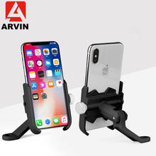 ARVIN 360 Adjustable Aluminum Motorcycle Phone Holder Stand Mountain Bicycle Handlebar Rearview Mirror 4-6.8 inch phone Mount 2024 - buy cheap