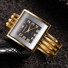 Reloj de pulsera de lujo para mujer, pulsera de vestir con esfera cuadrada, banda de acero, informal, 2021 2024 - compra barato