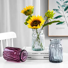 Norbic Glass Vase Decoration Home ваза для цветов Tabletop Aesthetic Room Decor Flower Vase Decoracion Salon Casa 2024 - buy cheap