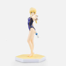 Anime Fate Stay Night Zero Wave Saber Lily Purple Swimsuit Bikini Water Bottle Ver. Sexy Girls Beach Queen PVC Action Figure 2024 - buy cheap