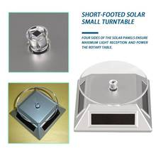 Joyería giratoria 360 alimentada por energía Solar anillo pulsera reloj soporte de exhibición respetuoso con el medio ambiente 2024 - compra barato