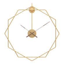 Большие часы с железным рисунком, простые европейские бесшумные настенные часы, современный дизайн, креативные Подвесные часы, украшение для дома и офиса, часы 2024 - купить недорого
