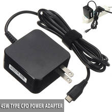 For Lenovo ASUS Dell Laptops 1pc Black 100-240V 45W Type-C Notebook Charger High Quality Laptop Power Charging Adapters Pohiks 2024 - buy cheap