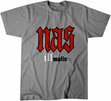 Промо-футболка Nas Illmatic-классическая мужская футболка в стиле хип-хоп 2024 - купить недорого