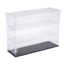 Clear 3-Shelf Acrylic Perfume  Figures Display Case Desk Dustproof Box 2024 - buy cheap