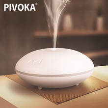 PIVOKA 400 мл электрический USB увлажнитель воздуха, диффузор эфирного масла, распылитель тумана, ароматерапия, арома-диффузор, белый, для дома, офиса, светодиодный 2024 - купить недорого
