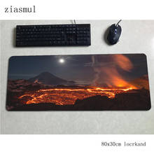 Volcanoes padmouse 80x30cm gaming mousepad game cool new mouse pad gamer computer desk HD pattern mat notbook mousemat 2024 - buy cheap