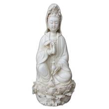 Chinês dehua branco porcelana estátua da deusa guanyin bodhisattva 2024 - compre barato