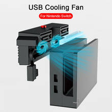 Охлаждающий вентилятор для игровой консоли Nintendo Switch, с двойным охлаждением температуры, с внешним USB разъемом 2024 - купить недорого